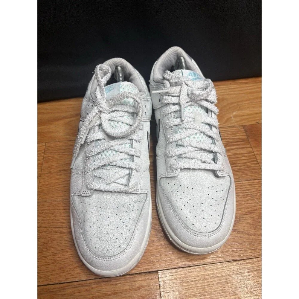 Nike Dunk Low SE Winter Storm Mens Size 9.5 White Gray Athletic Shoes Sneakers
